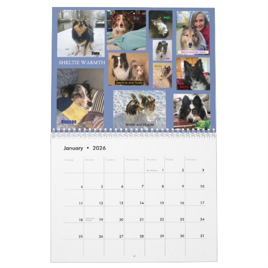 Minnesota Sheltie Rescue Calendar 2019 Kalender (Jan 2026)