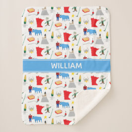 Minnesota Sherpa Blanket Deken