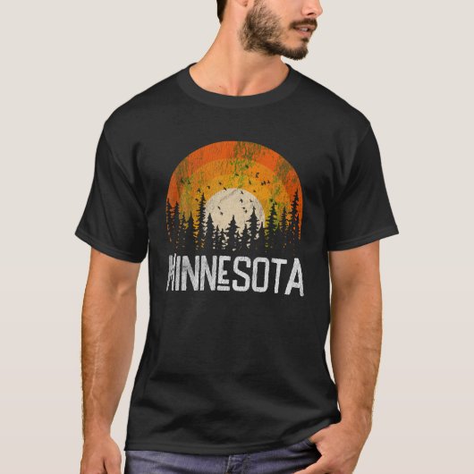 Minnesota Shirt Retro Style  jaren 70 80 Mannen WO (Voorkant)