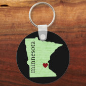 Minnesota Sleutelhanger met hart (Voorkant)