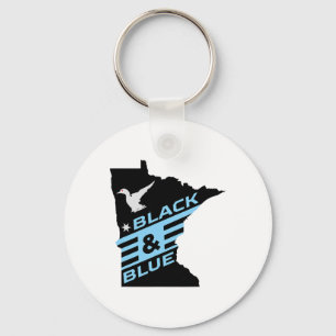 Minnesota Soccer Loon Zwart en Blauw Sleutelhanger