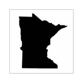 Minnesota Solid Rubber Art Stamp Rubberstempel (Afrduk)