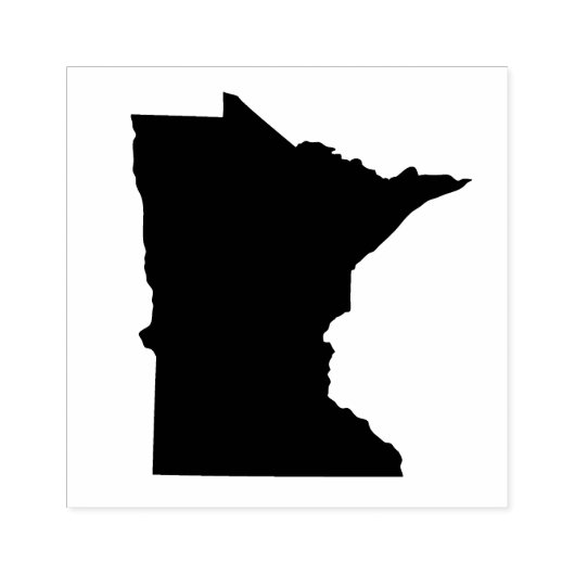 Minnesota Solid Rubber Art Stamp Rubberstempel (Afrduk)
