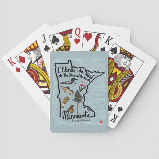 Minnesota-speelkaarten Pokerkaarten (Achterkant)