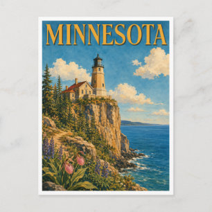 Minnesota Split Rock Lighthouse GeoSaga Briefkaart