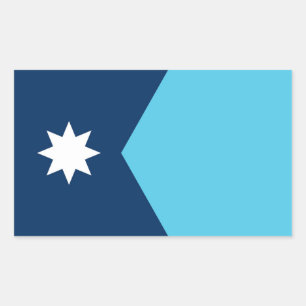 Minnesota staat nieuwe vlag symbool VS Amerika Rechthoekige Sticker