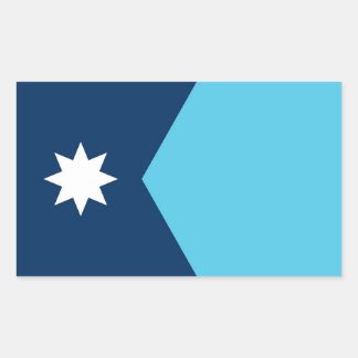 Minnesota staat nieuwe vlag symbool VS Amerika Rechthoekige Sticker