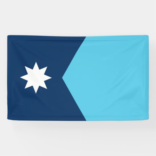 Minnesota staat nieuwe vlag symbool VS Amerika Spandoek (Horizontaal)
