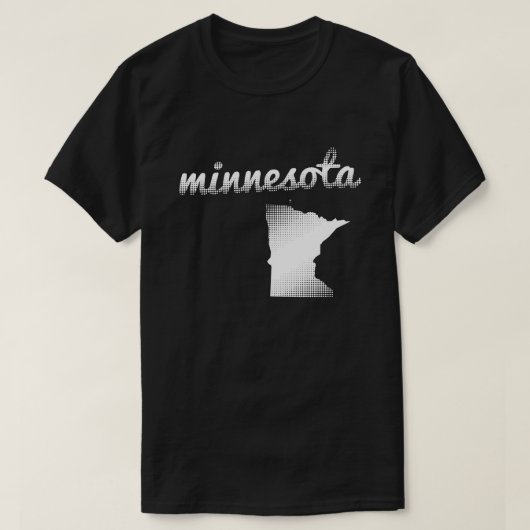 Minnesota staat wit t-shirt (Design voorkant)