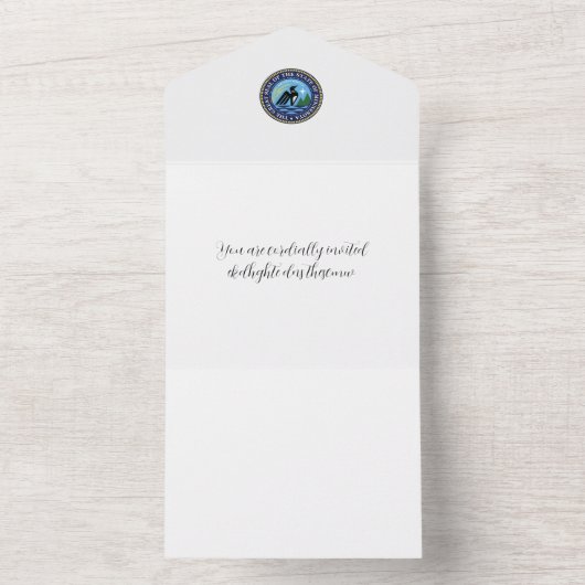 Minnesota staat zegel 2024 all in one uitnodiging (Binnen)