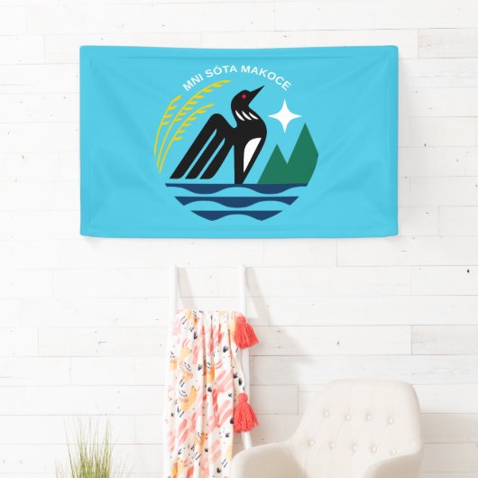 Minnesota staat zegel vlag spandoek (Insitu)