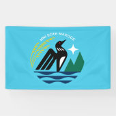 Minnesota staat zegel vlag spandoek (Horizontaal)