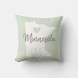 Minnesota staatskaart liefhuis kussen
