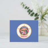 Minnesota Staatsvlag Briefkaart (Staand voorkant)