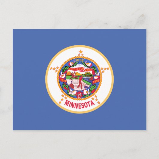 Minnesota Staatsvlag Briefkaart (Voorkant)