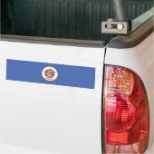 Minnesota Staatsvlag Bumpersticker (Op Truck)
