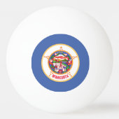 Minnesota Staatsvlag Pingpongbal (Achterkant)