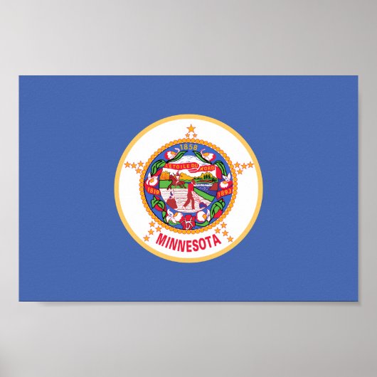 Minnesota Staatsvlag Poster (Voorkant)