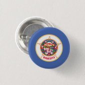 Minnesota Staatsvlag Ronde Button 3,2 Cm (Voorkant /achterkant)