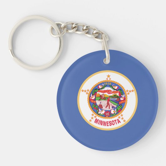Minnesota Staatsvlag Sleutelhanger (Voorkant)