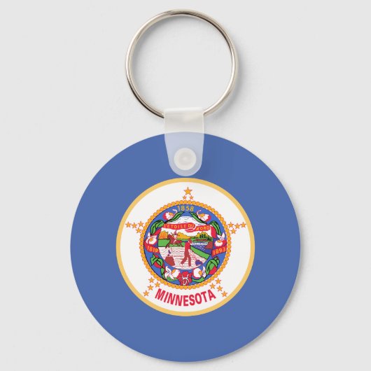 Minnesota Staatsvlag Sleutelhanger (Voorkant)