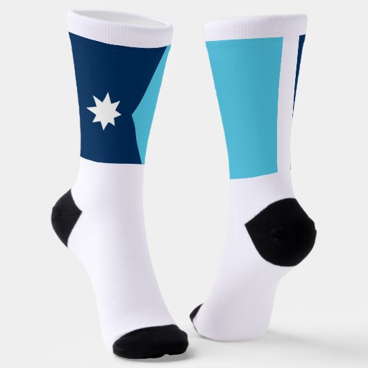 Minnesota Staatsvlag Sokken (Gebogen)