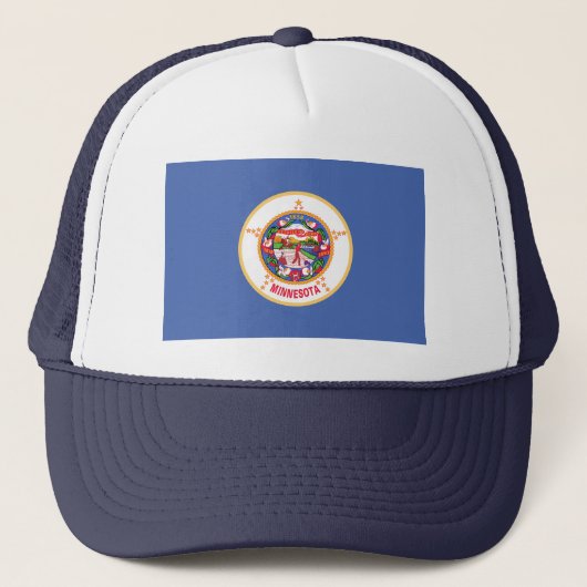 Minnesota Staatsvlag Trucker Pet (Voorkant)