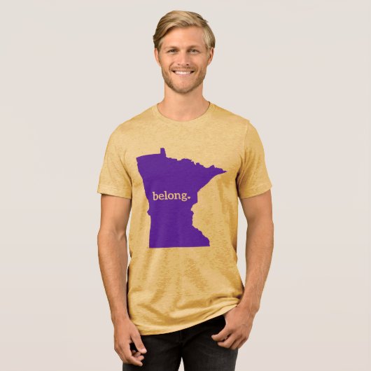 Minnesota State Belong State Pride Tri-Blend Shirt (Voorkant volledig)