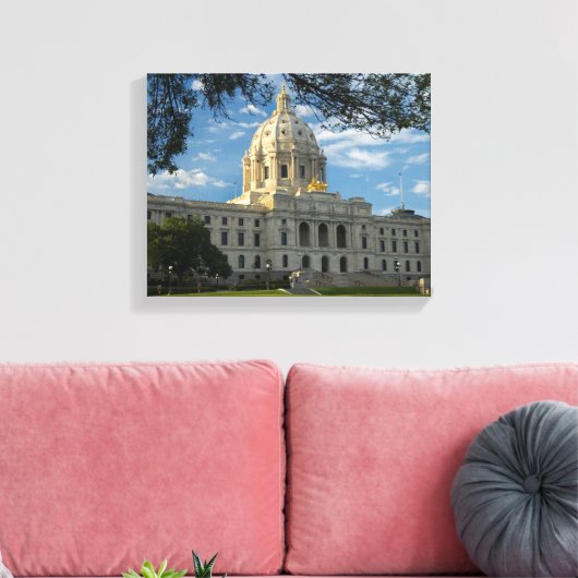 Minnesota State Capitol Canvas Afdruk (Insitu (Woonkamer))