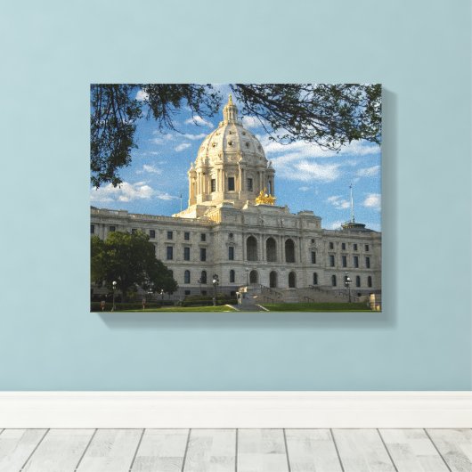 Minnesota State Capitol Canvas Afdruk (Insitu (Houten vloer))