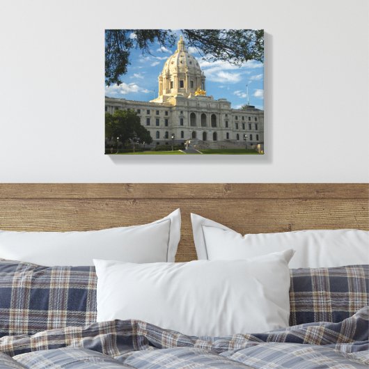 Minnesota State Capitol Canvas Afdruk (Insitu (Slaapkamer))