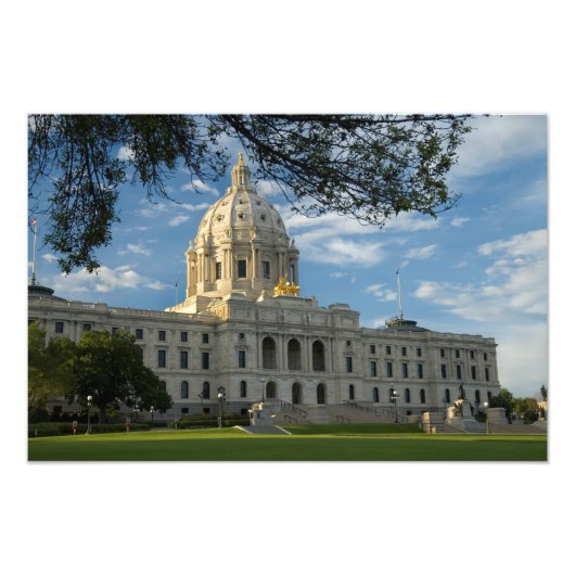 Minnesota State Capitol Foto Afdruk (Voorkant)