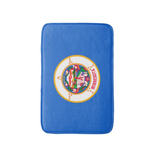 Minnesota State Flag Design Badmat (Voorkant Verticaal)