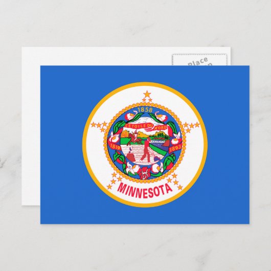 Minnesota State Flag Design Briefkaart (Voorkant / Achterkant)