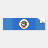 Minnesota State Flag Design Bumpersticker (Voorkant)