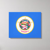 Minnesota State Flag Design Canvas Afdruk (Voorkant)
