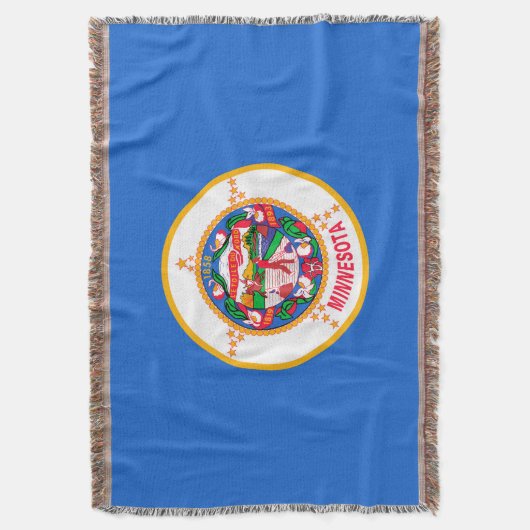 Minnesota State Flag Design Decor Deken (Voorkant Verticaal)