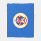 Minnesota State Flag Design Fleece Deken (Voorkant)