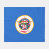 Minnesota State Flag Design Fleece Deken (Voorkant (Horizontaal))