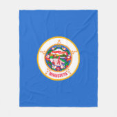 Minnesota State Flag Design Fleece Deken (Voorkant)