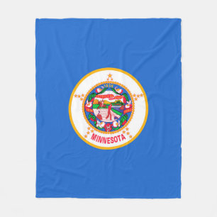 Minnesota State Flag Design Fleece Deken