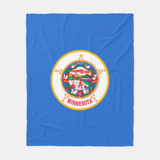 Minnesota State Flag Design Fleece Deken (Voorkant)