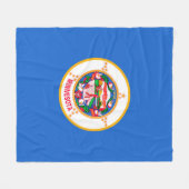Minnesota State Flag Design Fleece Deken (Voorkant (Horizontaal))