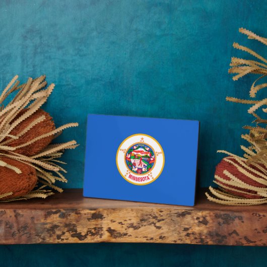 Minnesota State Flag Design Fotoplaat (Zijkant)