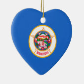 Minnesota State Flag Design Keramisch Ornament (Rechts)