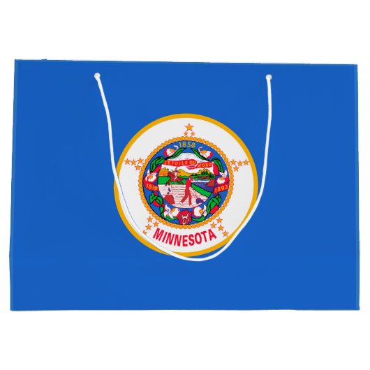 Minnesota State Flag Design Large Cadeautasje (Achterkant)