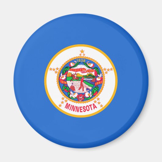 Minnesota State Flag Design Magneet (Voorkant)