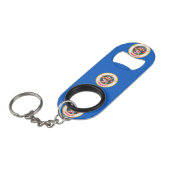Minnesota State Flag Design Mini Flessenopener (Voorkant Gekanteld)