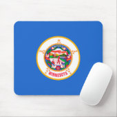 Minnesota State Flag Design Muismat (Met muis)