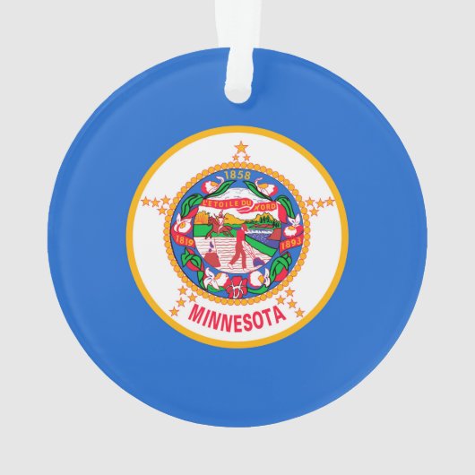 Minnesota State Flag Design Ornament (achterkant)